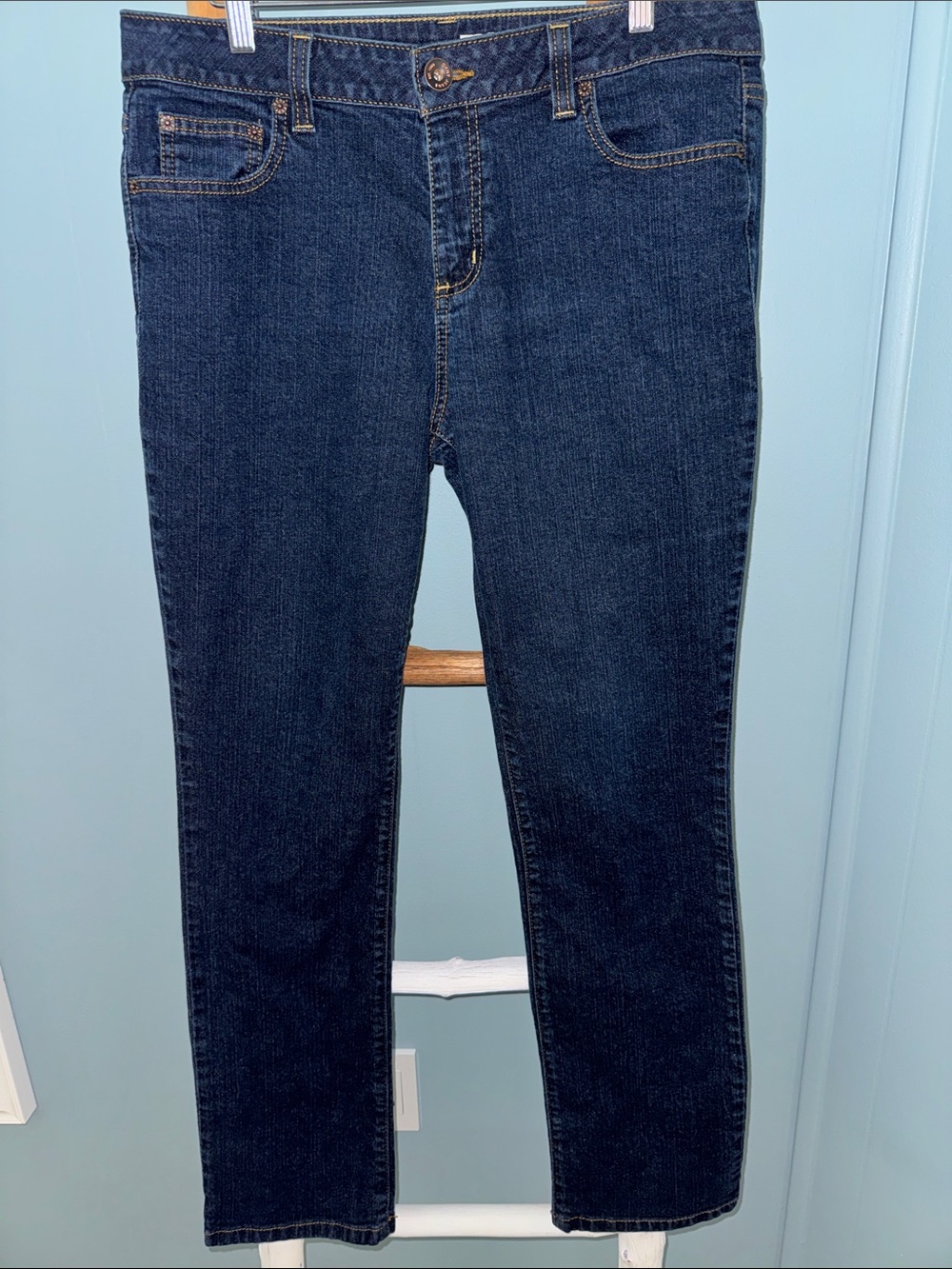 DKNY Women’s Dark Blue Skinny-Leg Jean ~ 14R